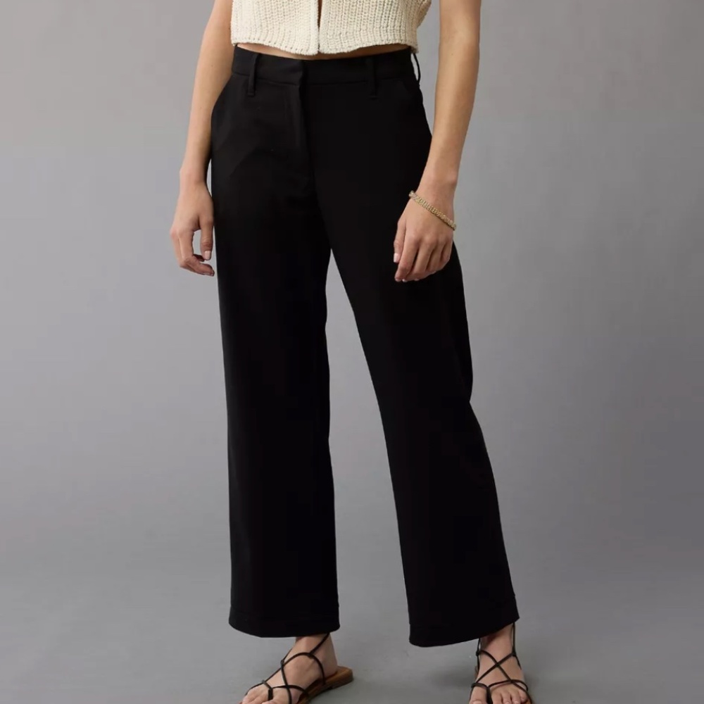 AE Stretch High-Waisted Stovepipe Ankle Trouser
